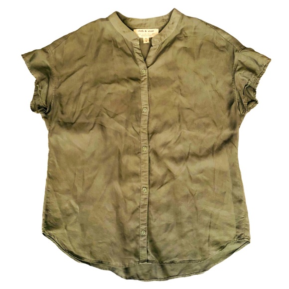Cloth & Stone Button Down Shirt Dress Size M - Picture 1 of 4